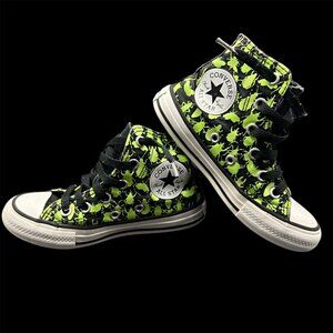 Converse Kids All Star Glow In The Dark Sneaker High Top Bug's World RARE Shoes